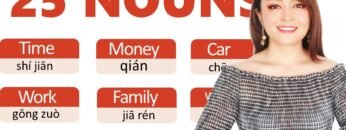 Beginner Chinese-25 most common nouns in Chinese… Learn Chinese fast and fun with Yimin Chinese