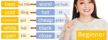 Beginner Chinese- 8 pairs of COMMON ANTONYMS you must know to start speak Chinese. Yimin Chinese