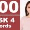 (H—L)100 Chinese HSK4 WORDS+SENTENCES+LITERAL EXPLANATION