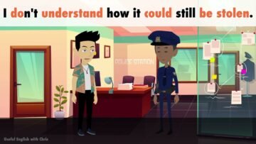 Learn English | At the Police Station | Basic English Dialogue with Subtitles