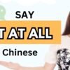 Practice NOT AT ALL in Chinese in different situations, learn new words and practice listening too