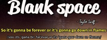Học tiếng Anh qua bài hát – BLANK SPACE – (Lyrics+Kara+Vietsub) – Thaki English