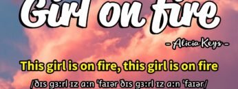 Học tiếng Anh qua bài hát – GIRL ON FIRE – (Lyrics+Kara+Vietsub) – Thaki English