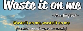 Học tiếng Anh qua bài hát – WASTE IT ON ME – (Lyrics+Kara+Vietsub) – Thaki English