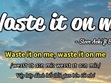 Học tiếng Anh qua bài hát – WASTE IT ON ME – (Lyrics+Kara+Vietsub) – Thaki English<div class="yasr-vv-stars-title-container"><div class='yasr-stars-title yasr-rater-stars'
                          id='yasr-visitor-votes-readonly-rater-6d0982b6c2ce6'
                          data-rating='0'
                          data-rater-starsize='16'
                          data-rater-postid='4120'
                          data-rater-readonly='true'
                          data-readonly-attribute='true'
                      ></div><span class='yasr-stars-title-average'>0 (0)</span></div>