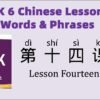 HSK6 Chinese Lesson 14 Words & Phrases, Mandarin Chinese vocabulary for beginners