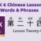 HSK6 Chinese Lesson 24 Words & Phrases, Mandarin Chinese vocabulary for beginners