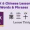 HSK6 Chinese Lesson 30 Words & Phrases, Mandarin Chinese vocabulary for beginners