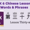 HSK6 Chinese Lesson 39 Words & Phrases, Mandarin Chinese vocabulary for beginners